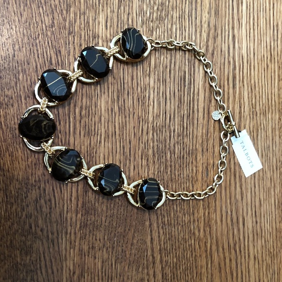 Talbots Jewelry - ⬇️TALBOTS STATEMENT NECKLACE. BROWN/GOLD NWT!